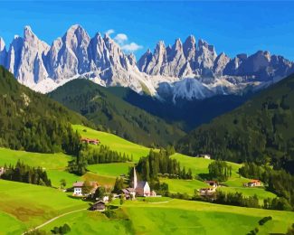 Italy Dolomites Mountains diamond painting