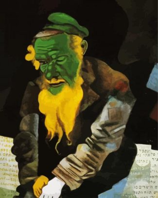 Jew In Green Chagall diamond painting