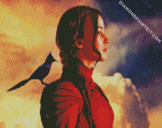 Katniss Everdeen diamond painting