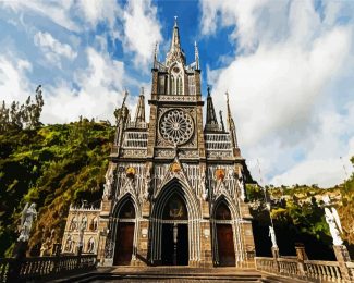 Las Lajas Sanctuary Columbia 2 diamond painting