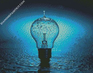 Light Bulb With Water Drops diamond painting
