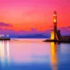 Lighthouse Of Chania Crete diamond painting