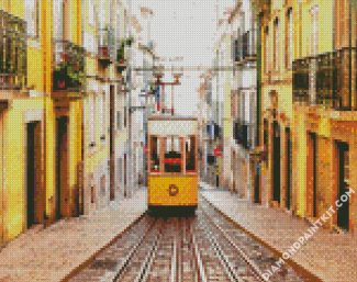 Lisbon Portugal Streets diamond painting