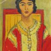 Lorette With Red Dress diamond paintings