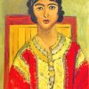 Lorette With Red Dress diamond painting