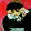 Lovers In Pink Chagall diamond painting