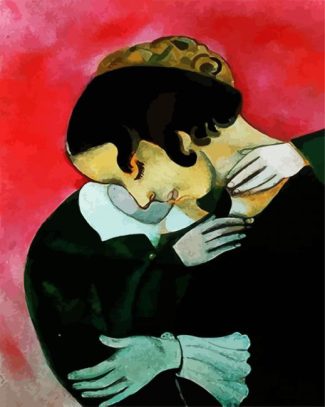 Lovers In Pink Chagall diamond painting