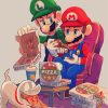 Luigi And Mario diamond painting