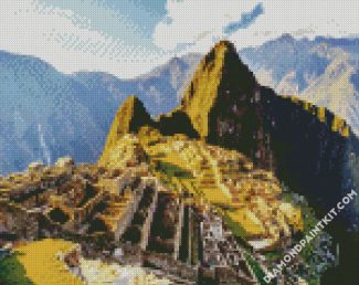 Machu Picchu Mountain diamond painting