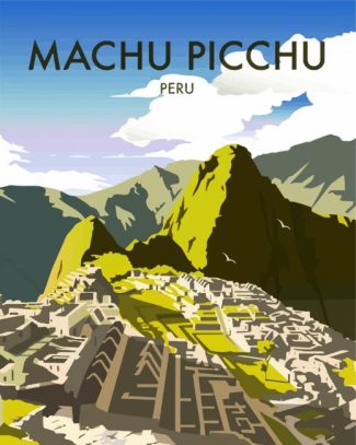 Machu Picchu Poster diamond painting