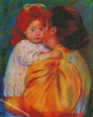 Maternal Kiss Mary Cassat diamond paintings
