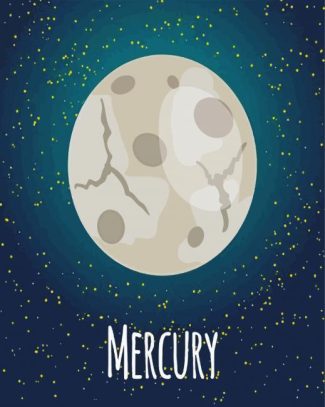 Mercury Planet diamond painting