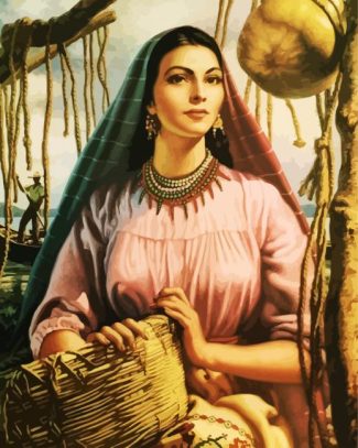 Mexican Lady diamond painting