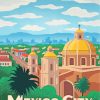 Mexico City Travel Poster diamond painting