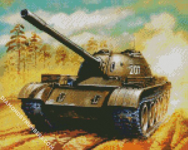 Military Tank Art diamond painting
