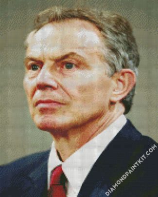 Minister Tony Blair diamond painting