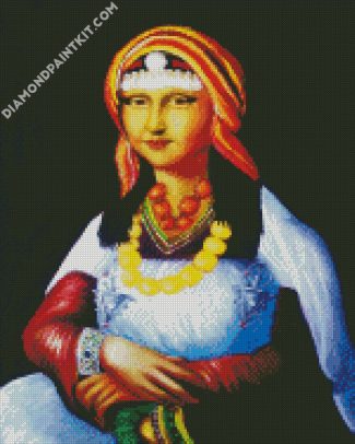Moroccan Amazigh Mona Lisa diamond paintings