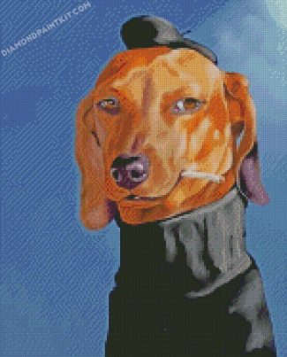 Mr dachshund Dog diamond paintings