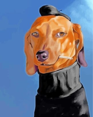 Mr dachshund Dog diamond painting