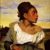Orphan Girl At The Cemetery Delacroix Eugène diamond painting