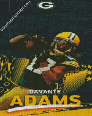 Packers Davante Adams Poster diamond painting