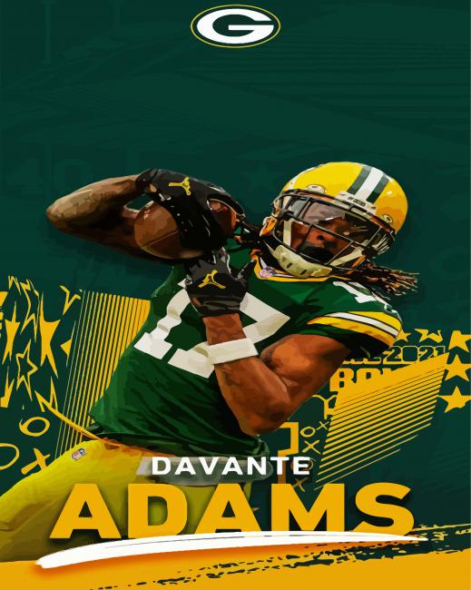 NFL Green Bay Packers - Davante Adams 18 Wall Poster, 22.375 x 34 