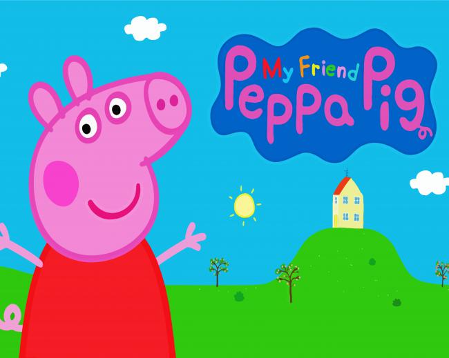 Peppa Pig Cartoon - 5D Diamond Painting 