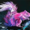 Pink Squirrel diamond painting
