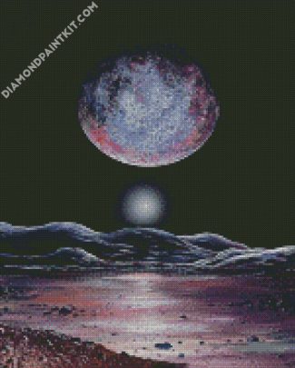 Pluto Planet diamond painting