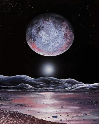 Pluto Planet doiamond painting