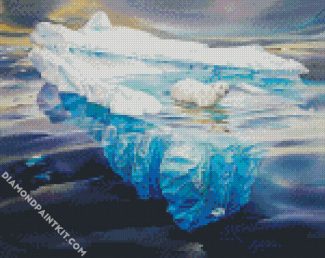 Polar Bear On Iceberg diamond painting