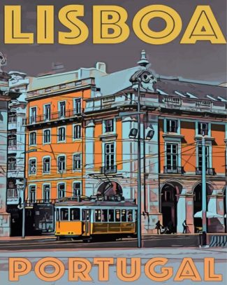 Portugal Lisboa Poster diamond painting