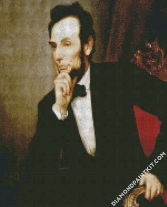 President Lincoln diamond painting