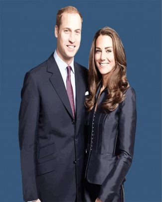 Prince William And Kate diamond painting