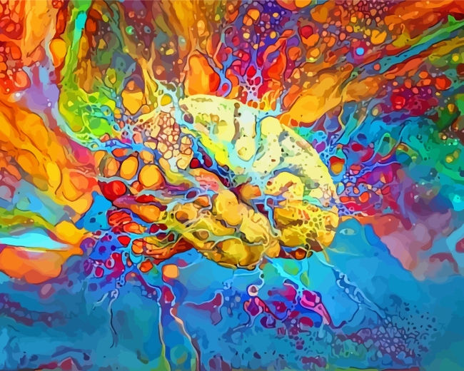 Psychedelic Brain diamond painting