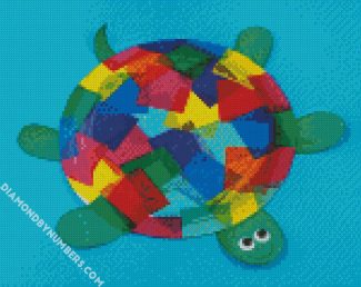 Rainbow Colorful Tortoise diamond painting