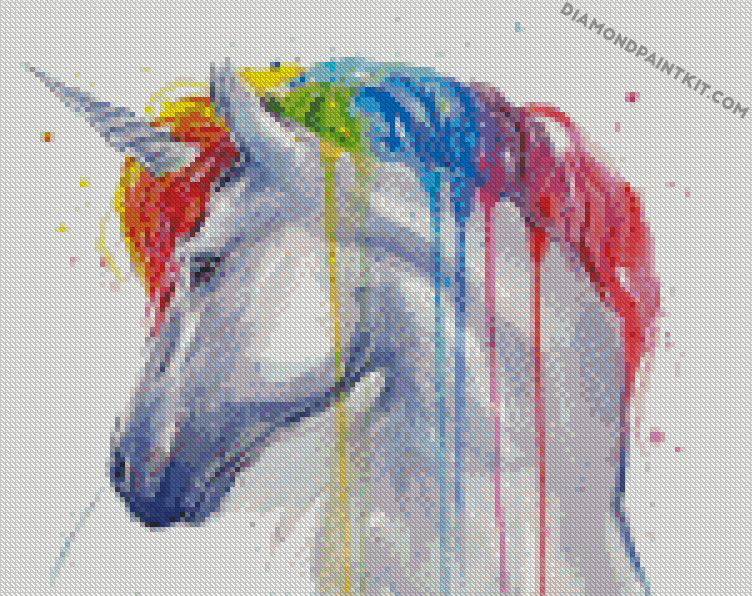 Rainbow Unicorn - 5D Diamond Painting 
