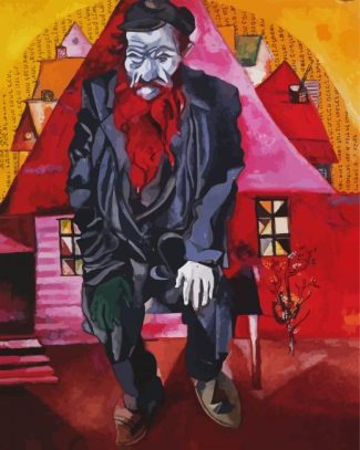Red Jew Chagall diamond painting