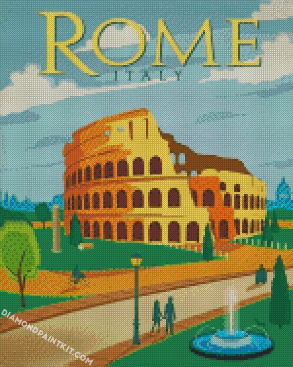 Rome City Poster diamond paintings