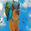 Royal Siamese Cat diamond painting