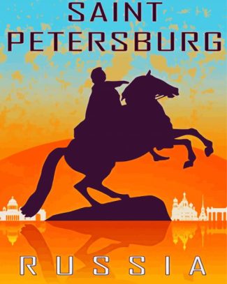 Russia St Petersburg Poster diamond painting