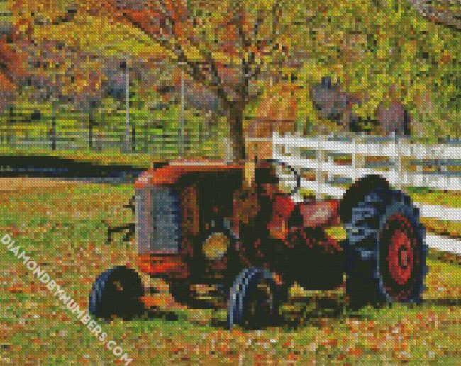 Rusty Tractor diamond painting