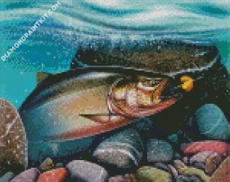 Salmon Fish Underwater diamond painting