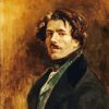 Self Portrait With Green Vest Delacroix Eugène diamond painting
