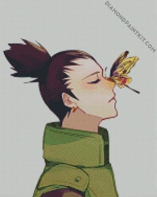 Shikamaru And Butterfly diamond painting