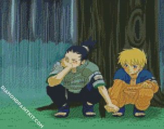 Shikamaru And Little Naruto diamond painting