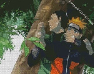 Shikamaru And Naruto diamond painting