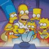 Simpsons Watching Movie diamond paintings