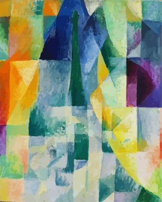 Simultaneous Windows Robert Delaunay diamond painting