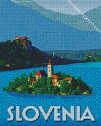 Slovenia Poster diamond painting